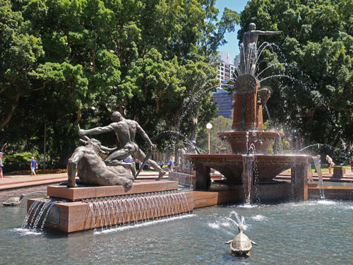 Archibald Fountain in Sydney Australia
